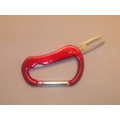 Carabiner Key Chain with Retractable Divot Repair Tool- blank